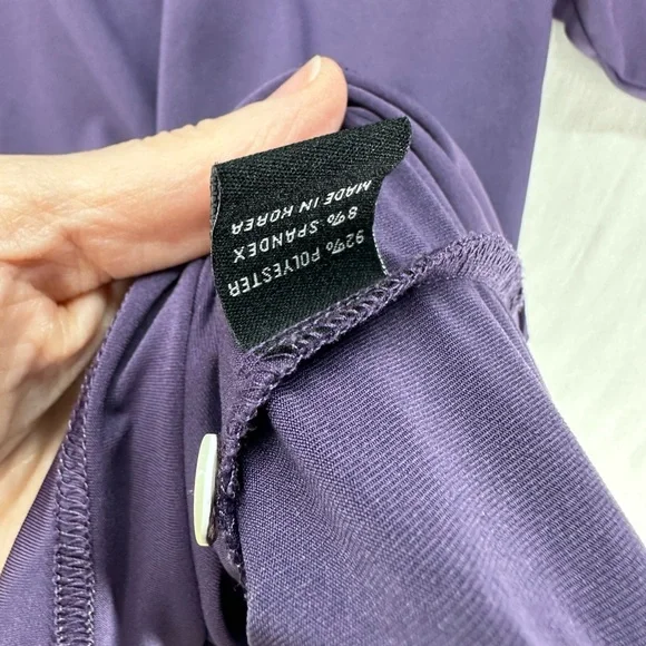 Turtleson Polo Shirt Purple Tour Performance Golf Short Sleeve Mens Size Large - Picture 6 of 7